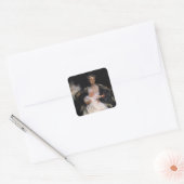 John Sargent- Mrs Henry Phipps en haar kleinzoon Vierkante Sticker (Envelop)