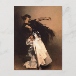 John Sargent-Spanish Dancer, study for 'El Jaleo' Briefkaart