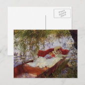 John Sargent-Two Women Aslaap in een Punt Briefkaart (Voorkant / Achterkant)