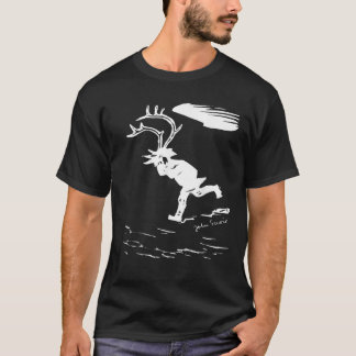 John Savio Sami Kunst Lapland Rendier Man Gewei L T-shirt