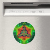 JOHN ~ Shades Paars, groen, rood en Oranje Magneet (Insitu (Vaatwasser))