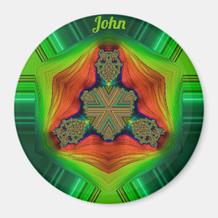 JOHN ~ Shades Paars, groen, rood en Oranje Magneet