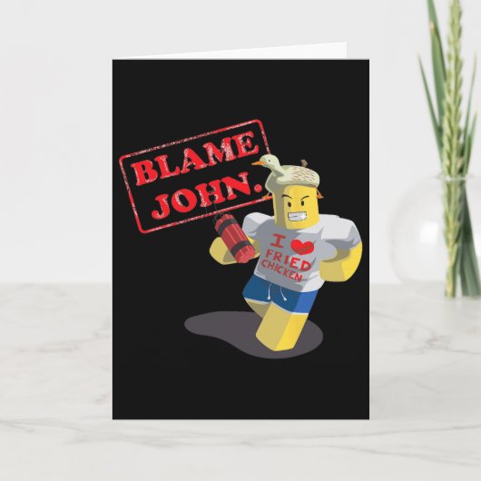 John Shedletsky Ik hou van gefrituurde kip Ik ben Kaart (Voorkant)