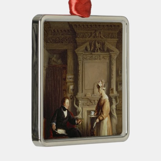 John Sheepshanks en zijn dienstmeisje Metalen Ornament (Rechts)