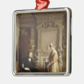 John Sheepshanks en zijn dienstmeisje Metalen Ornament (Links)