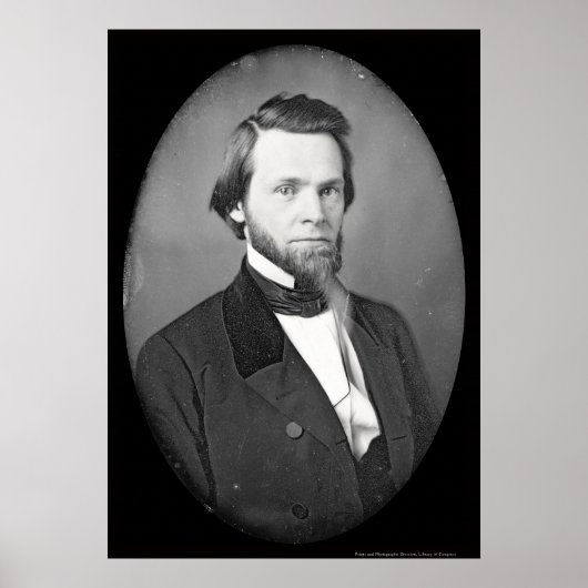 John Sherman Ohio Daguerreotype 1846 Poster (Voorkant)