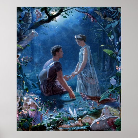 John Simmons: Een droom van een midzomernacht Poster (Voorkant)