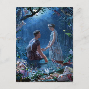 John Simmons: Een droom van 's midzomernachts Briefkaart