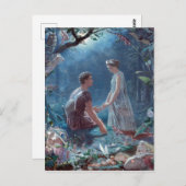John Simmons Hermia en Lysander A MidSummer Night Briefkaart (Voorkant / Achterkant)