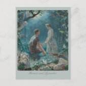 John Simmons Hermia en Lysander Midzomer CC0749 Briefkaart (Voorkant)