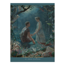 John Simmons Hermia en Lysander Midzomer CC0754 Perfect Poster