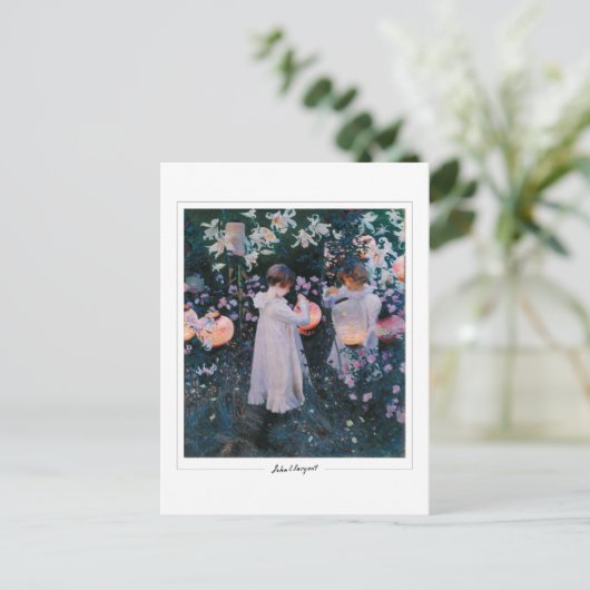 John Singer Sargent #10 - Fine Art Briefkaart (Staand voorkant)