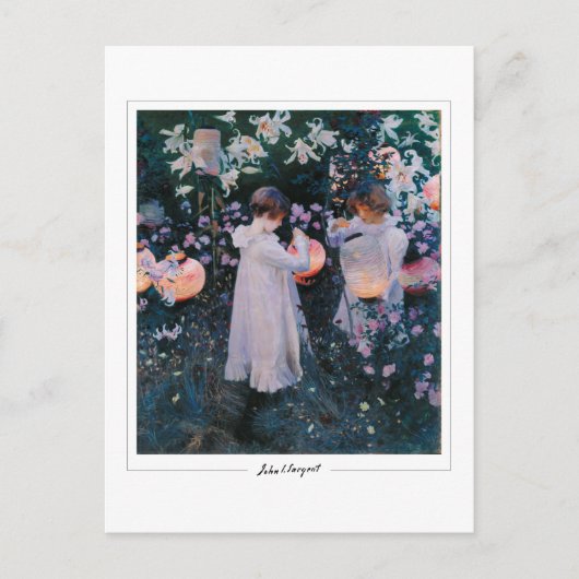 John Singer Sargent #10 - Fine Art Briefkaart (Voorkant)