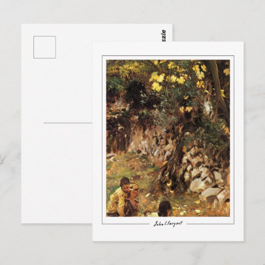 John Singer Sargent #20-2 - Fijne Kunst Briefkaart (Voorkant / Achterkant)