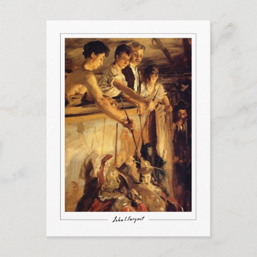 John Singer Sargent #215-2 - Fijne Kunst Briefkaart (Voorkant)