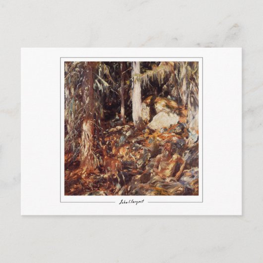 John Singer Sargent #24 - Fijne Kunst Briefkaart (Voorkant)