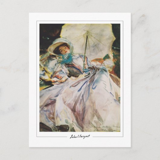 John Singer Sargent #469 - Fijne Kunst Briefkaart (Voorkant)