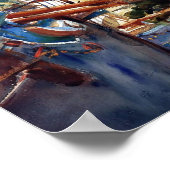 John Singer Sargent - Achter de groet Poster (Hoek)