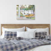 John Singer Sargent - Afbeelding in Hammock, Flori Canvas Afdruk (Insitu (Slaapkamer))