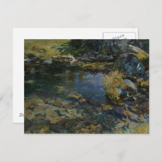 John Singer Sargent - Alpine Pool Briefkaart (Voorkant / Achterkant)