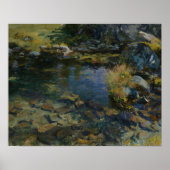 John Singer Sargent - Alpine Pool Poster (Voorkant)