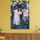 John Singer Sargent, Anjer, Lelie, Lelie, Roos Canvas Afdruk (Insitu (Woonkamer))