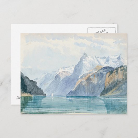 John Singer Sargent - Baai van Uri, Brunnen Briefkaart (Voorkant / Achterkant)