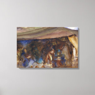 John Singer Sargent - Bedouin Tent Canvas Afdruk