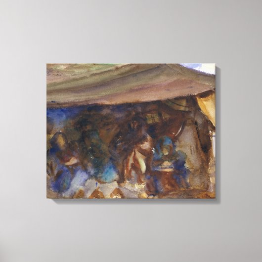 John Singer Sargent - Bedouin Tent Canvas Afdruk (Voorkant)