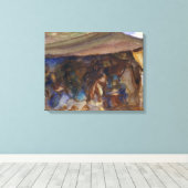 John Singer Sargent - Bedouin Tent Canvas Afdruk (Insitu (Houten vloer))