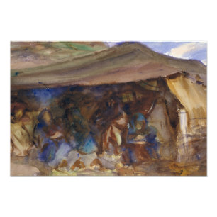 John Singer Sargent - Bedouin Tent Foto Afdruk