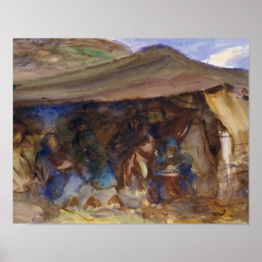 John Singer Sargent - Bedouin Tent Poster (Voorkant)