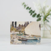 John Singer Sargent - Boats Briefkaart (Staand voorkant)