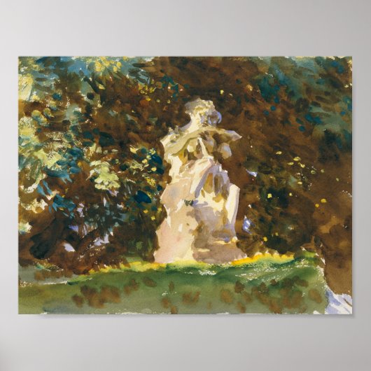 John Singer Sargent - Boboli Garden, Florence Poster (Voorkant)