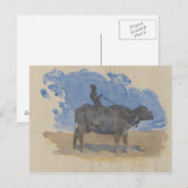 John Singer Sargent - Boy on Water Buffalo Briefkaart (Voorkant / Achterkant)