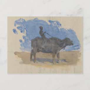 John Singer Sargent - Boy on Water Buffalo Briefkaart