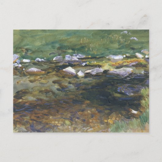 John Singer Sargent - Brook en Meadow Briefkaart (Voorkant)