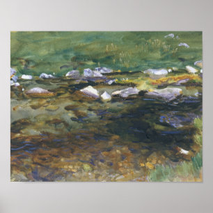 John Singer Sargent - Brook en Meadow Poster