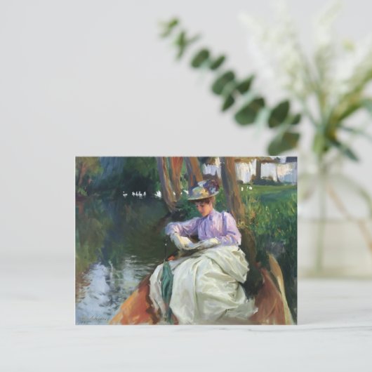 John Singer Sargent-By the River Briefkaart (Staand voorkant)