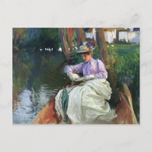 John Singer Sargent-By the River Briefkaart (Voorkant)