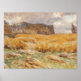 John Singer Sargent - Camouflaged Field in Frankri Poster