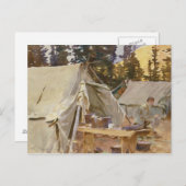 John Singer Sargent - Camp bij Lake O'Hara Briefkaart (Voorkant / Achterkant)