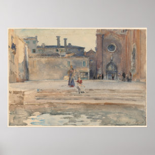 John Singer Sargent Campo dei Frari, Venetië Itali Poster