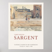 John Singer Sargent Campo dei Frari Venetië Verf Poster (Voorkant)
