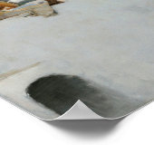 John Singer Sargent - Capri Girl op een dak Poster (Hoek)