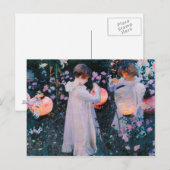 John Singer Sargent - Carnatie, Lily, Lily, Roos. Briefkaart (Voorkant / Achterkant)