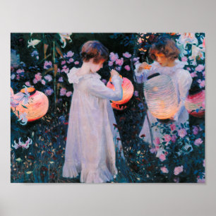 John Singer Sargent - Carnatie, Lily, Lily, Roos. Poster