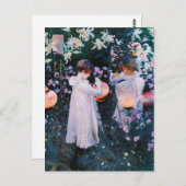 John Singer Sargent CarnLily Roos Briefkaart (Voorkant / Achterkant)