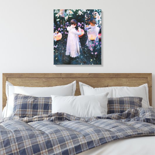 John Singer Sargent CarnLily Roos Canvas Afdruk (Insitu (Slaapkamer))