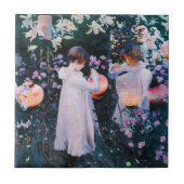 John Singer Sargent CarnLily Roos Tile Tegeltje (Voorkant)